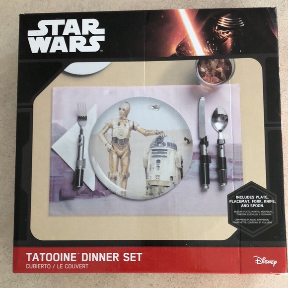 Rare STAR WARS Tatooine Dinner Set NIB - Picture 8 of 12